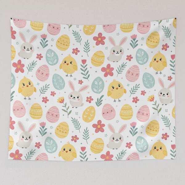 Item preview, Bird and Easter Bunny Pattern designed and sold by trendspatterns.