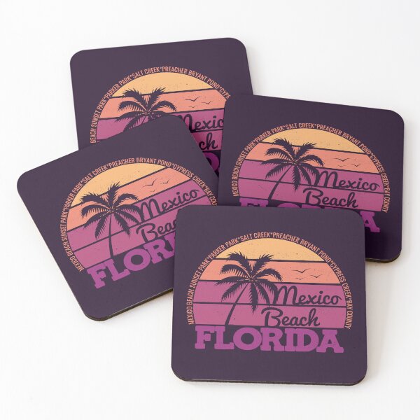 Item preview, Mexico Beach Florida Retro Sunset Local Pride Logo designed and sold by CRHPOD20.