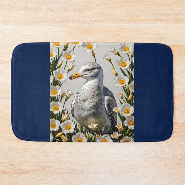 Item preview, A California Gull And Sego Lily Flowers designed and sold by taiche.