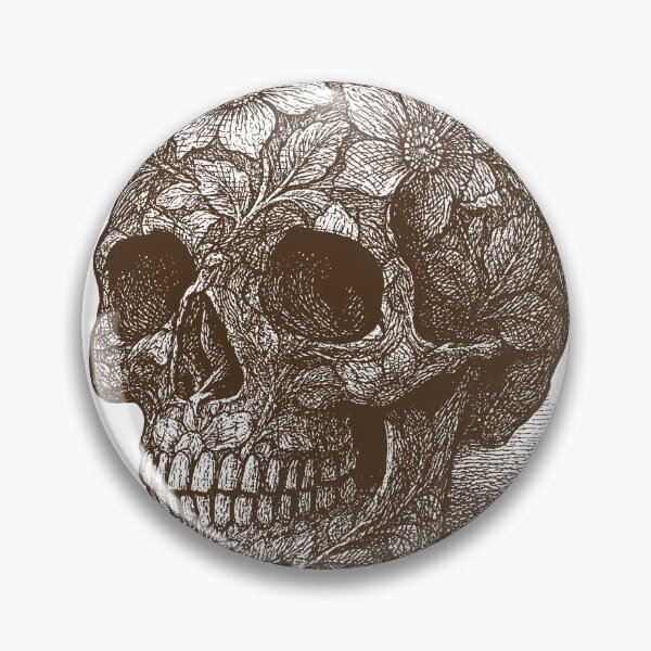 Item preview, floral skull designed and sold by Petersnook.