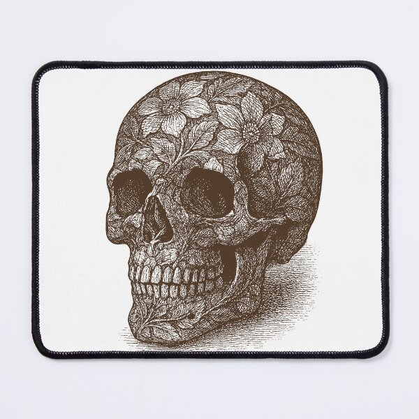 Item preview, floral skull designed and sold by Petersnook.