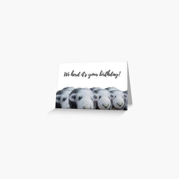 Item preview, We heard it's your birthday herd of felted Herdwick sheep  designed and sold by RockingFelter.