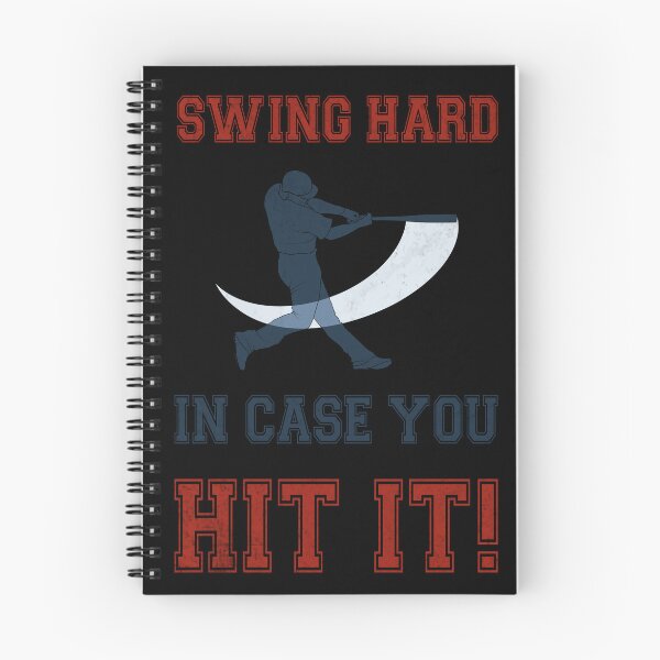 Item preview, Swing Hard Baseball Quote – Funny Sports Player Silhouette Design designed and sold by MONTRIS.