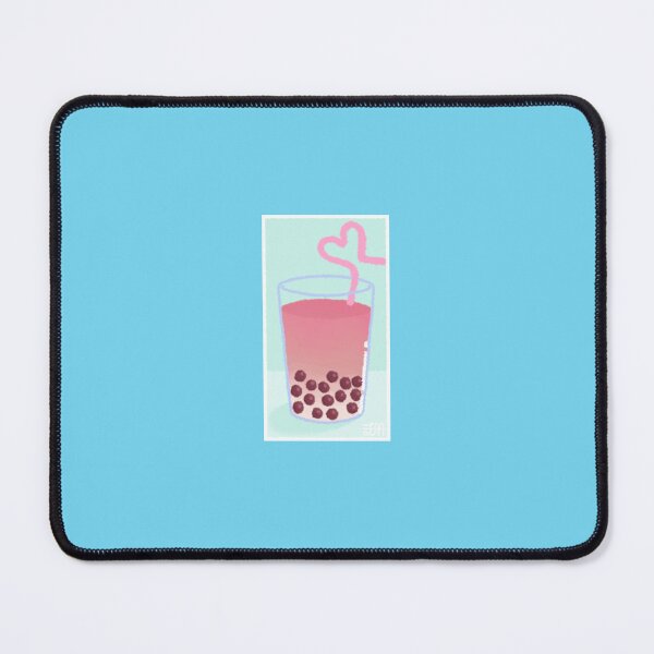 Item preview, Boba Drink Sticker Blue and Light Pink designed and sold by SimplyPsycho.