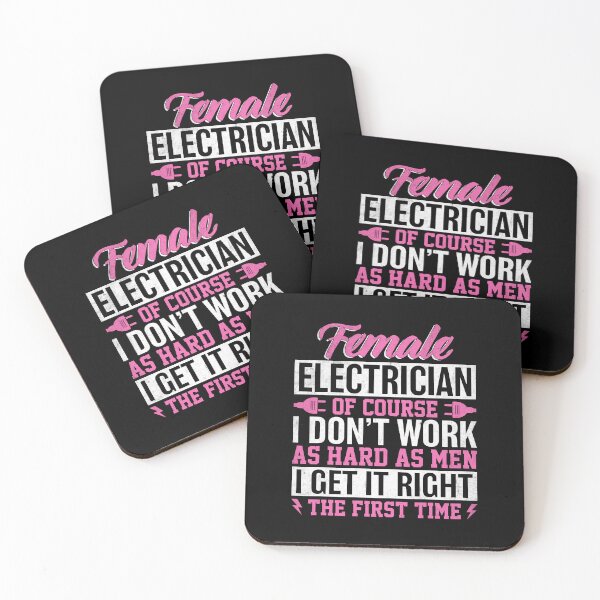 Item preview, Female Electrician Get It Right The First Time designed and sold by DexertimaArt.