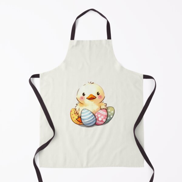 Item preview, Happy Easter ducking sitting with colorful eggs designed and sold by DaintyDooodles.