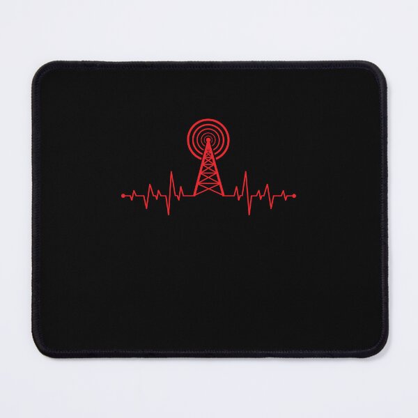 Item preview, HAM Radio Gifts for Dad Ham Radio Operator Heartbeat designed and sold by DexertimaArt.