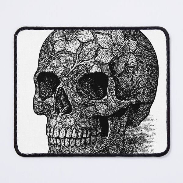 Item preview, flower skull designed and sold by Petersnook.