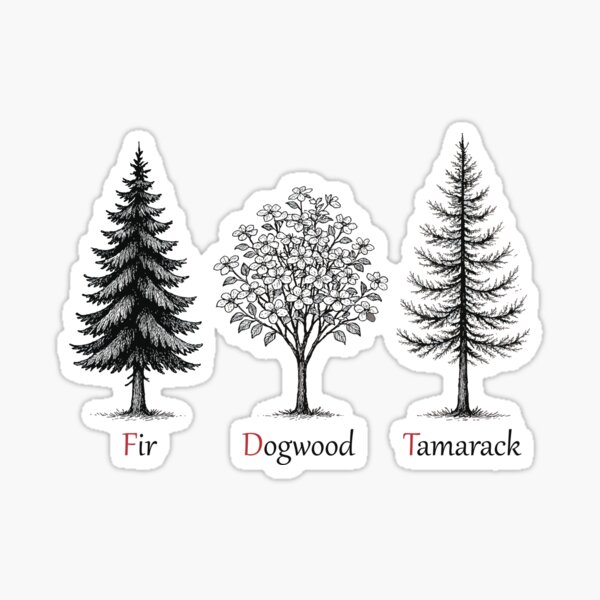 Item preview, Subtle Fir Dogwood Tamarack Trees Anti Trump Nature Lover designed and sold by wtfbba.