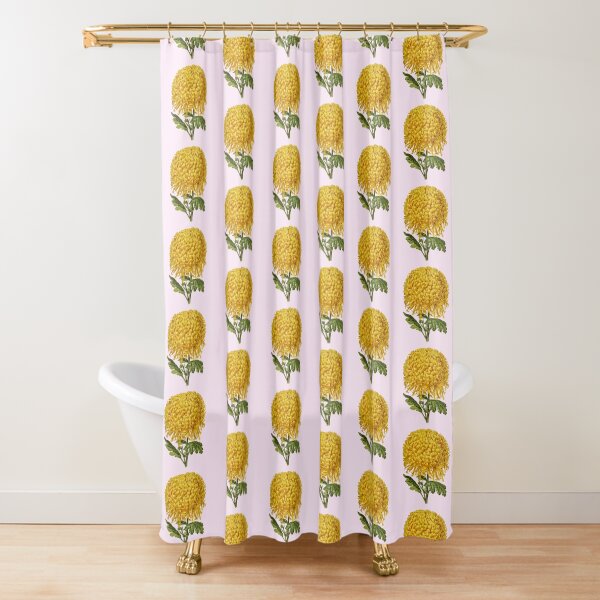Item preview, Bright Yellow Chrysanthemum Flower On Pink designed and sold by IrisAndIvy.