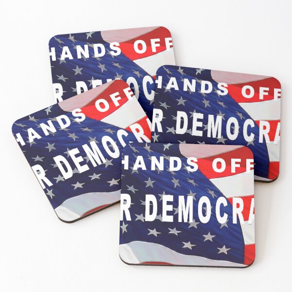 Item preview, "HANDS OFF OUR DEMOCRACY"  designed and sold by hermosaman.