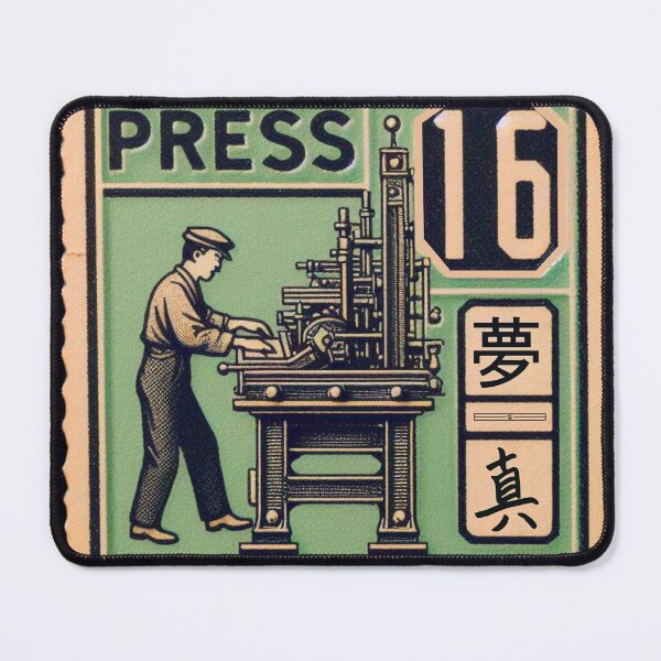 Item preview, Vintage Printing Press Stamp – Retro Industrial Printmaker Design designed and sold by No1RetroStamps.