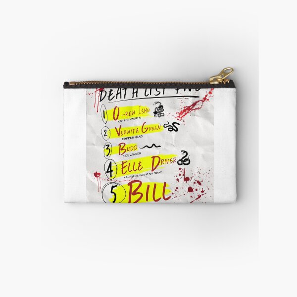 Item preview, Kill Bill Death List Five designed and sold by Nacho Average Designs.