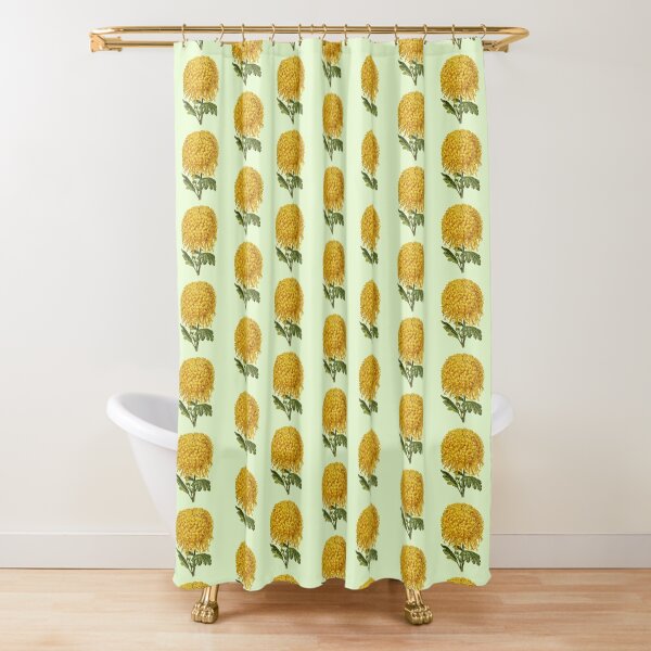 Item preview, Bright Yellow Chrysanthemum Flower On Green designed and sold by IrisAndIvy.
