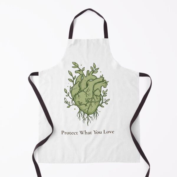 Item preview, Protect What You Love – Botanical Heart Illustration designed and sold by KindByNature.