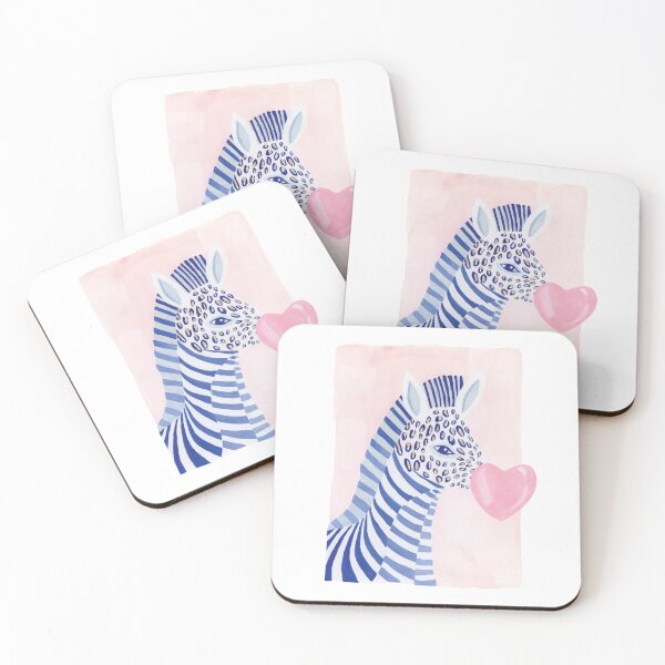 Item preview, Zebra & Cheetah Print Pattern Heart Bubble gum designed and sold by Moodthology.