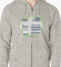 Grass Pallet Town Zipped Hoodie