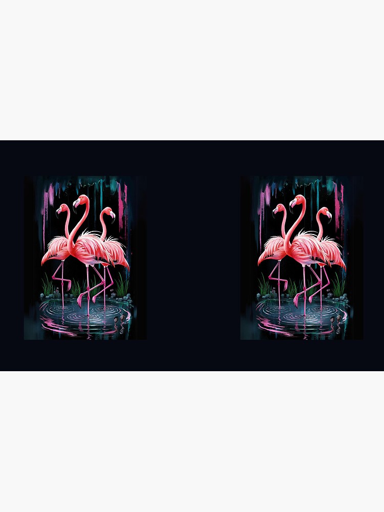 Thumbnail 6 of 6, Coffee Mug, Flamingos designed and sold by Patricks-Art.