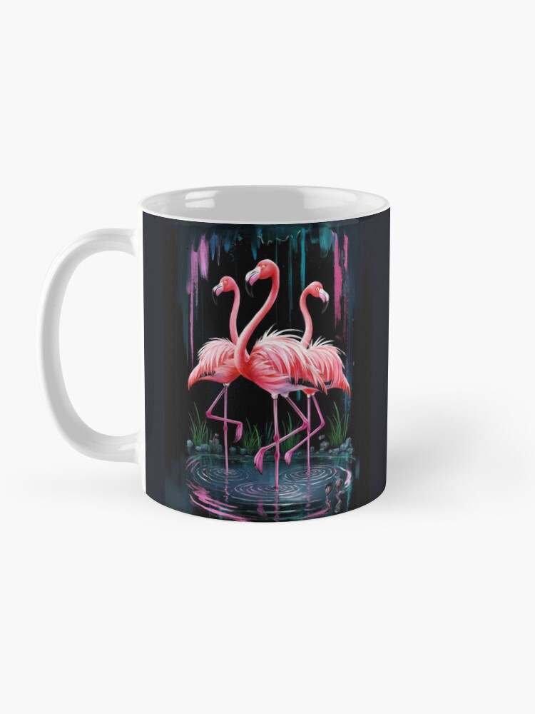 Thumbnail 3 of 6, Coffee Mug, Flamingos designed and sold by Patricks-Art.