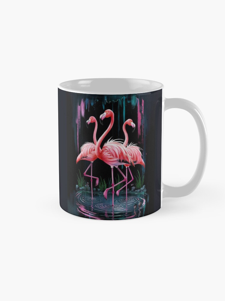 Thumbnail 5 of 6, Coffee Mug, Flamingos designed and sold by Patricks-Art.