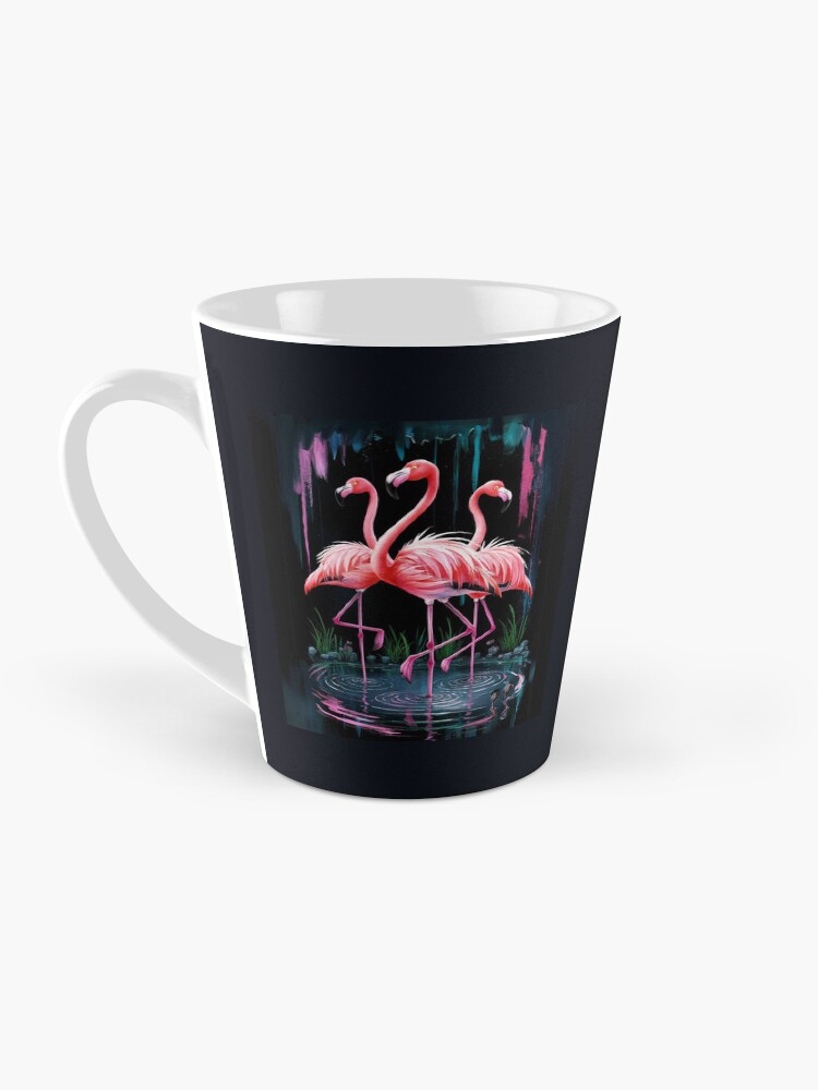 Thumbnail 3 of 4, Coffee Mug, Flamingos designed and sold by Patricks-Art.