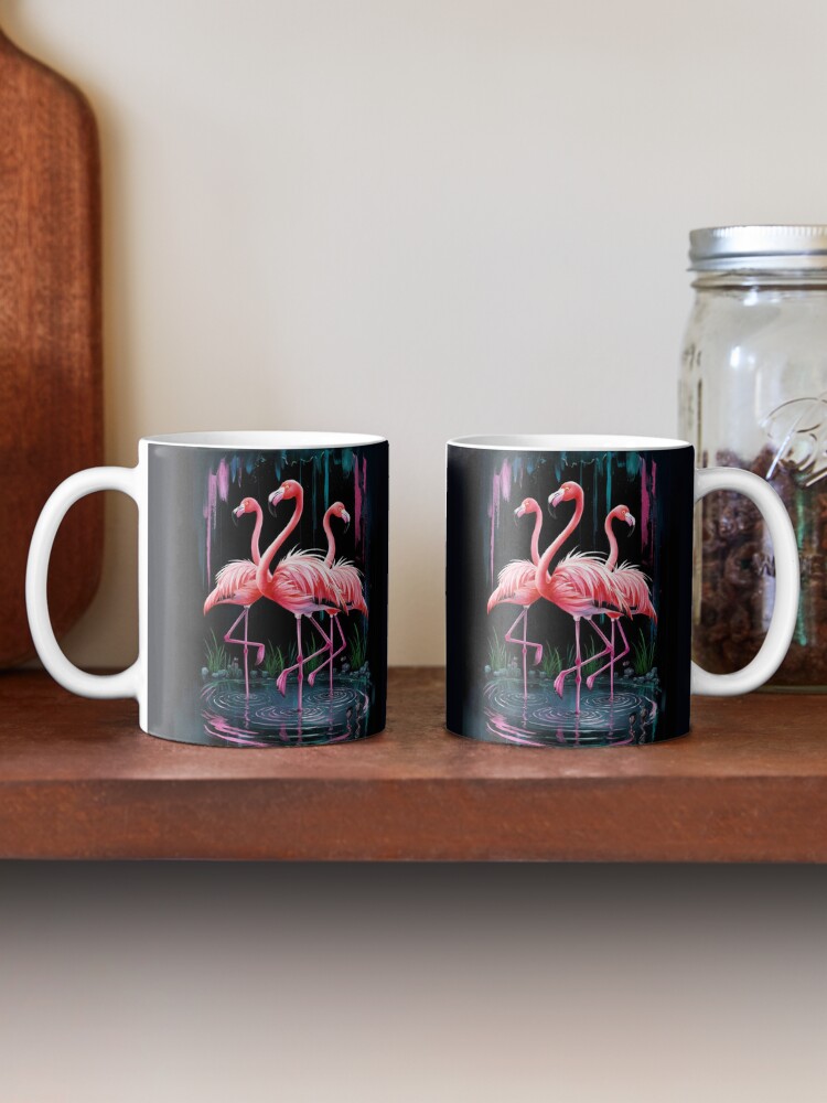 Thumbnail 2 of 6, Coffee Mug, Flamingos designed and sold by Patricks-Art.