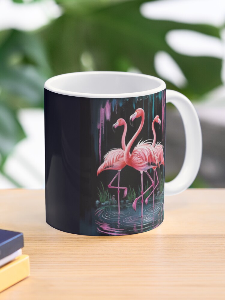 Thumbnail 1 of 6, Coffee Mug, Flamingos designed and sold by Patricks-Art.