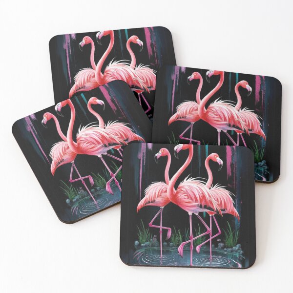 Aperçu de l'œuvre Flamants roses créée et vendue par Patricks-Art.