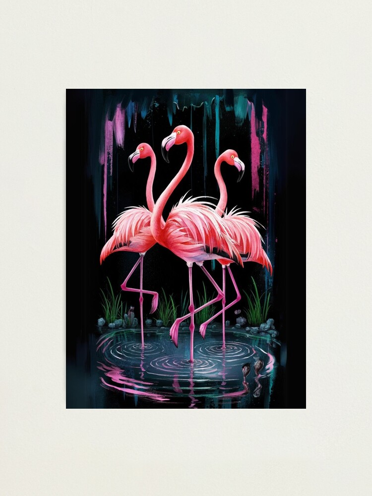 Thumbnail 1 of 3, Photographic Print, Flamingos designed and sold by Patricks-Art.