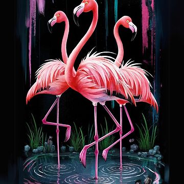 Artwork thumbnail, Flamingos by Patricks-Art