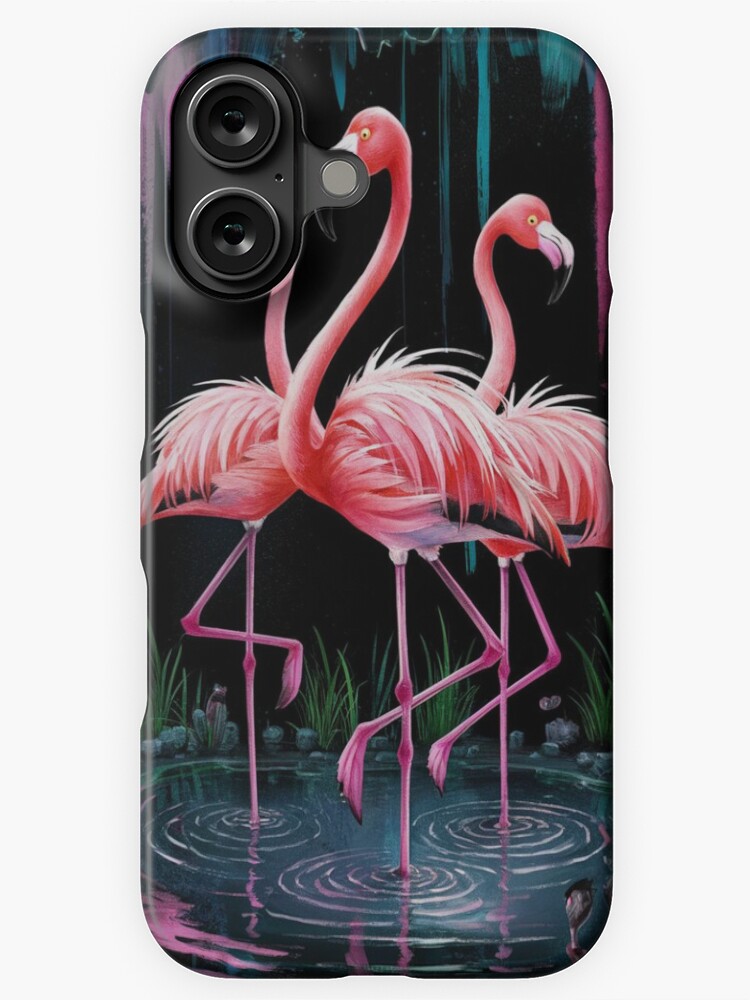 Thumbnail 1 of 4, iPhone Case, Flamingos designed and sold by Patricks-Art.