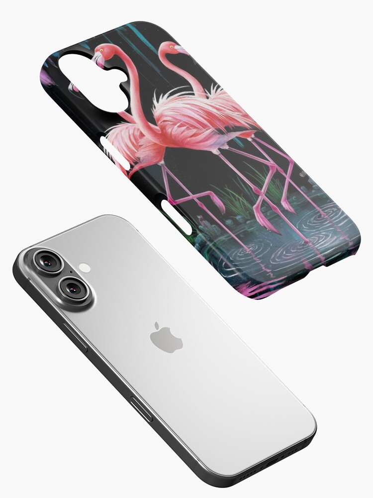 Thumbnail 2 of 4, iPhone Case, Flamingos designed and sold by Patricks-Art.