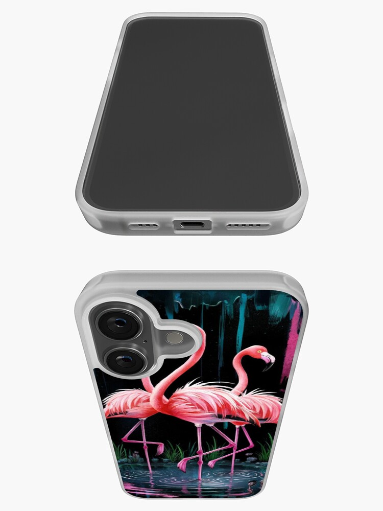 Thumbnail 3 of 5, iPhone Case, Flamingos designed and sold by Patricks-Art.