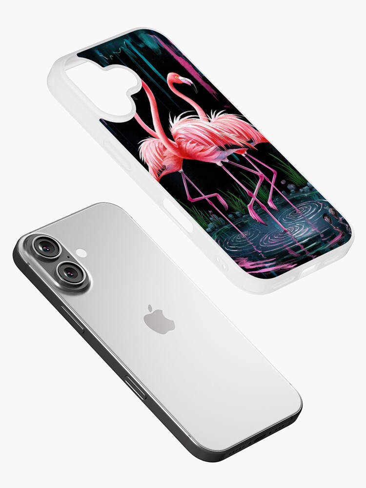 Thumbnail 2 of 5, iPhone Case, Flamingos designed and sold by Patricks-Art.