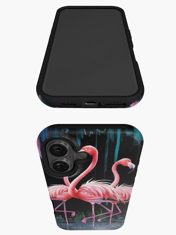 Thumbnail 3 of 4, iPhone Case, Flamingos designed and sold by Patricks-Art.