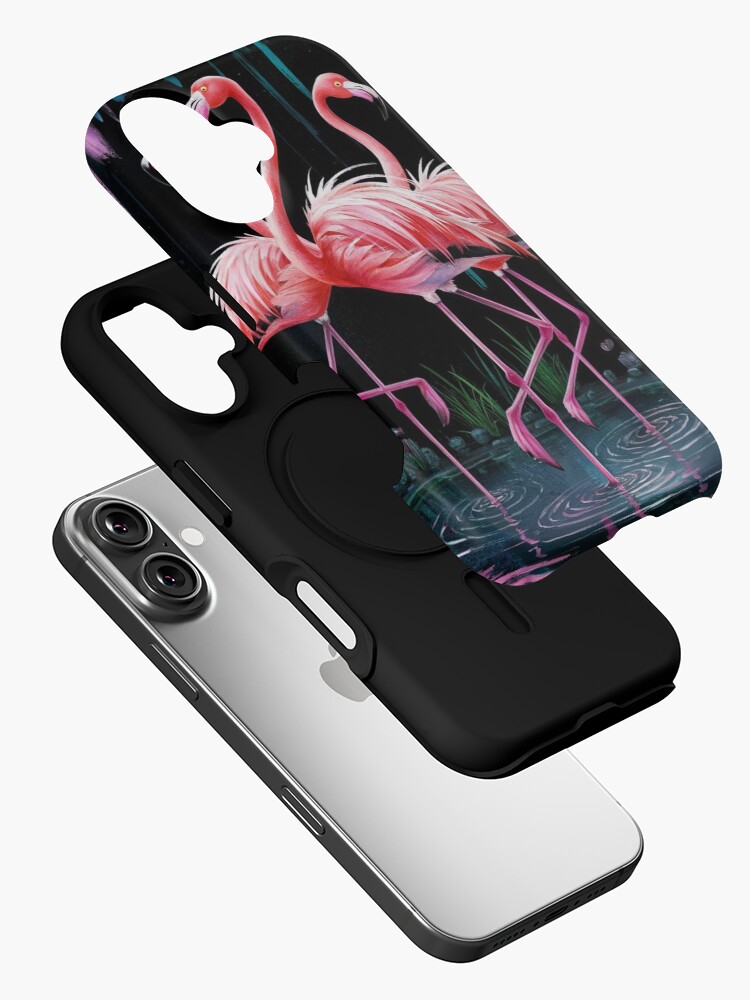 Thumbnail 2 of 4, iPhone Case, Flamingos designed and sold by Patricks-Art.