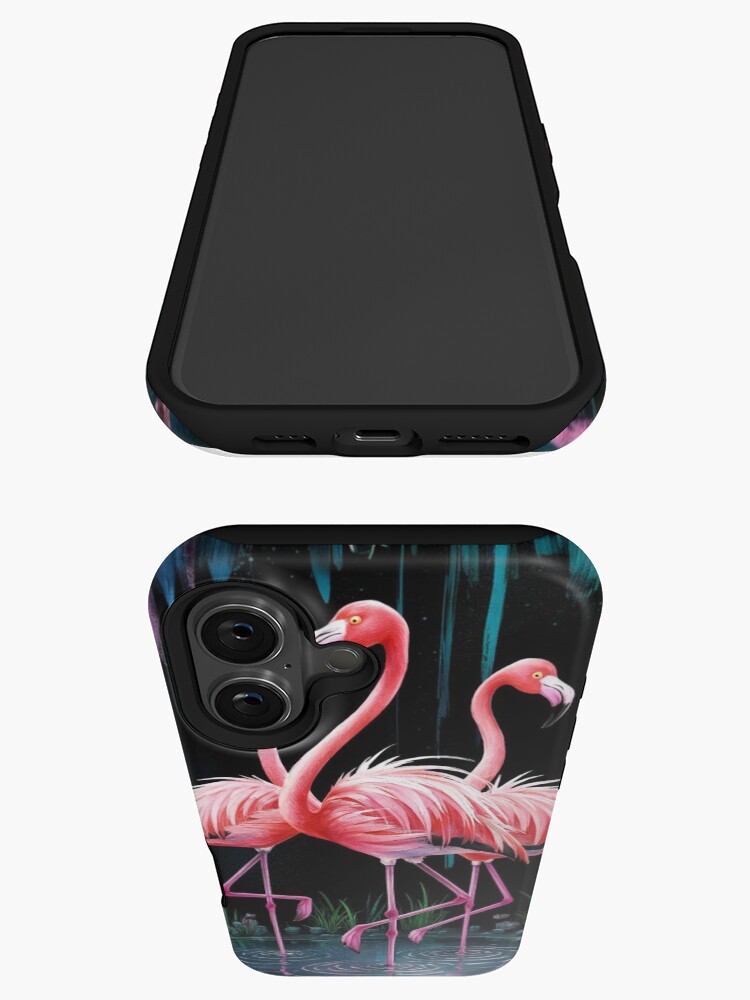 Thumbnail 3 of 4, iPhone Case, Flamingos designed and sold by Patricks-Art.