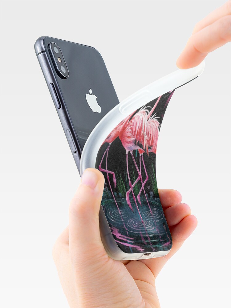Thumbnail 4 of 5, iPhone Case, Flamingos designed and sold by Patricks-Art.
