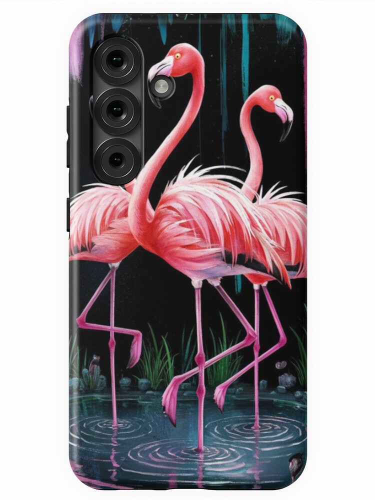 Thumbnail 1 of 4, Samsung Galaxy Phone Case, Flamingos designed and sold by Patricks-Art.