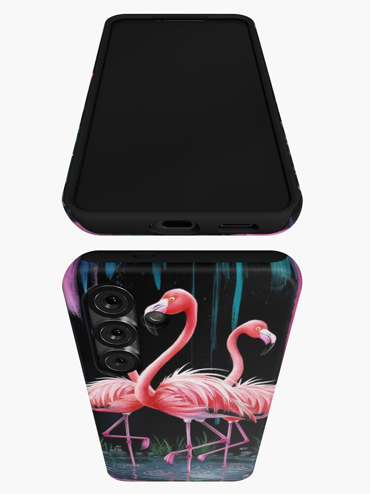 Thumbnail 3 of 4, Samsung Galaxy Phone Case, Flamingos designed and sold by Patricks-Art.