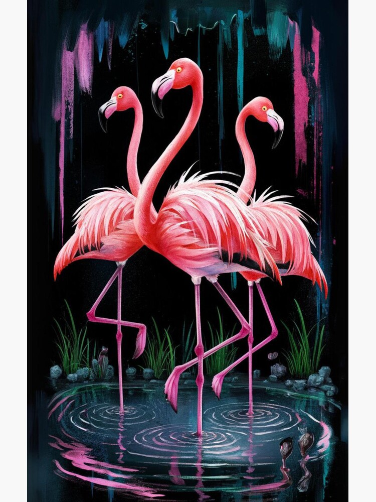Thumbnail 4 of 4, Samsung Galaxy Phone Case, Flamingos designed and sold by Patricks-Art.