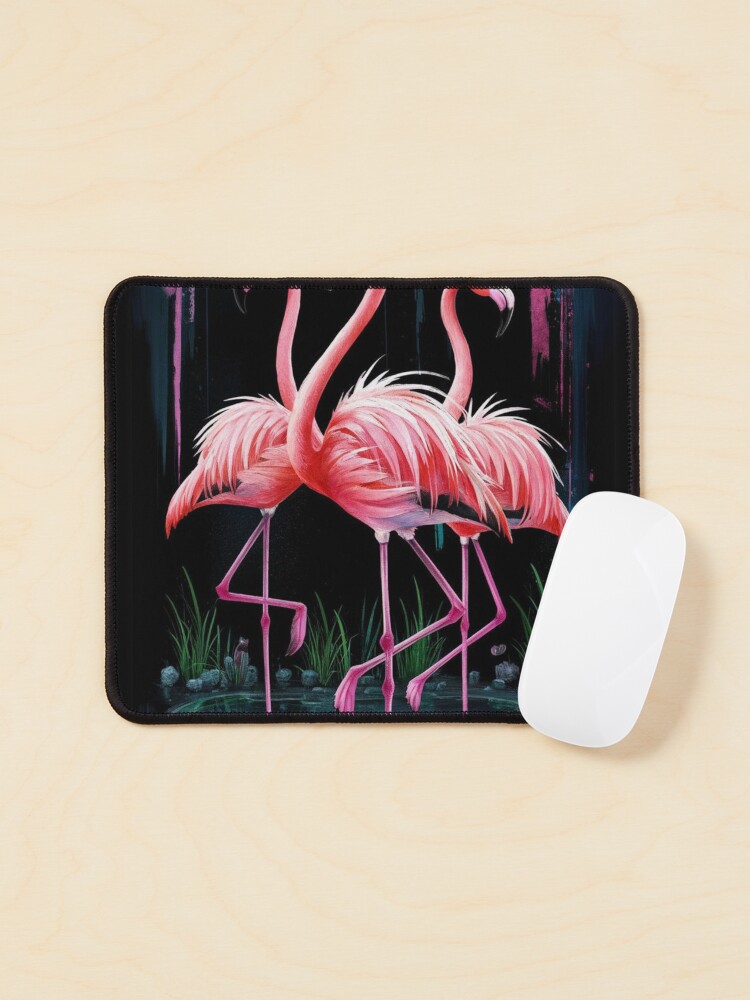Thumbnail 1 of 5, Mouse Pad, Flamingos designed and sold by Patricks-Art.