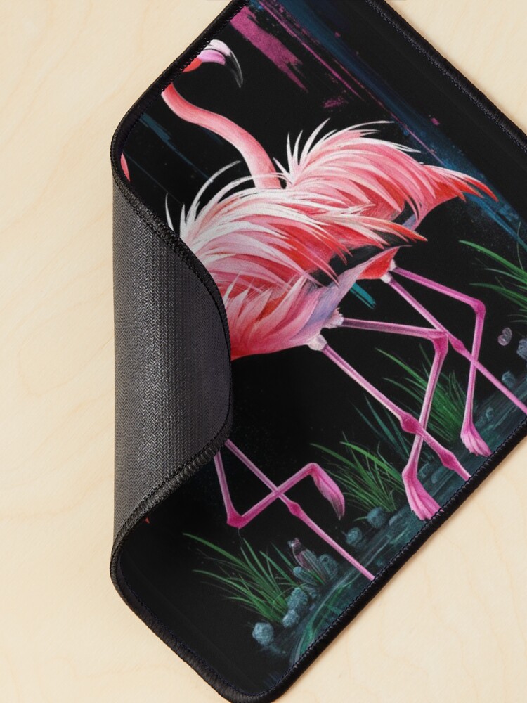Thumbnail 2 of 5, Mouse Pad, Flamingos designed and sold by Patricks-Art.