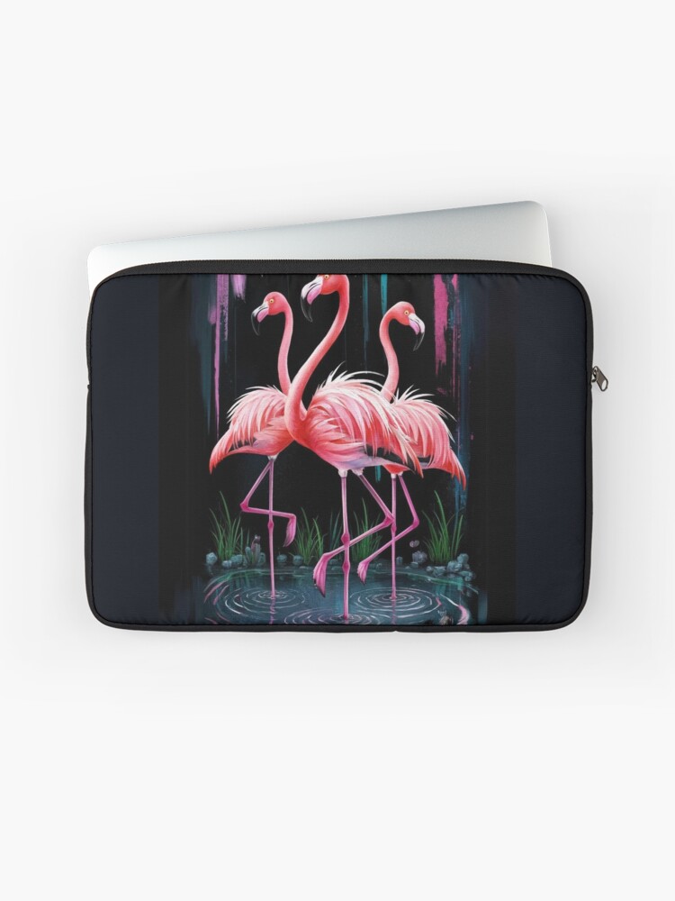 Thumbnail 1 of 2, Laptop Sleeve, Flamingos designed and sold by Patricks-Art.
