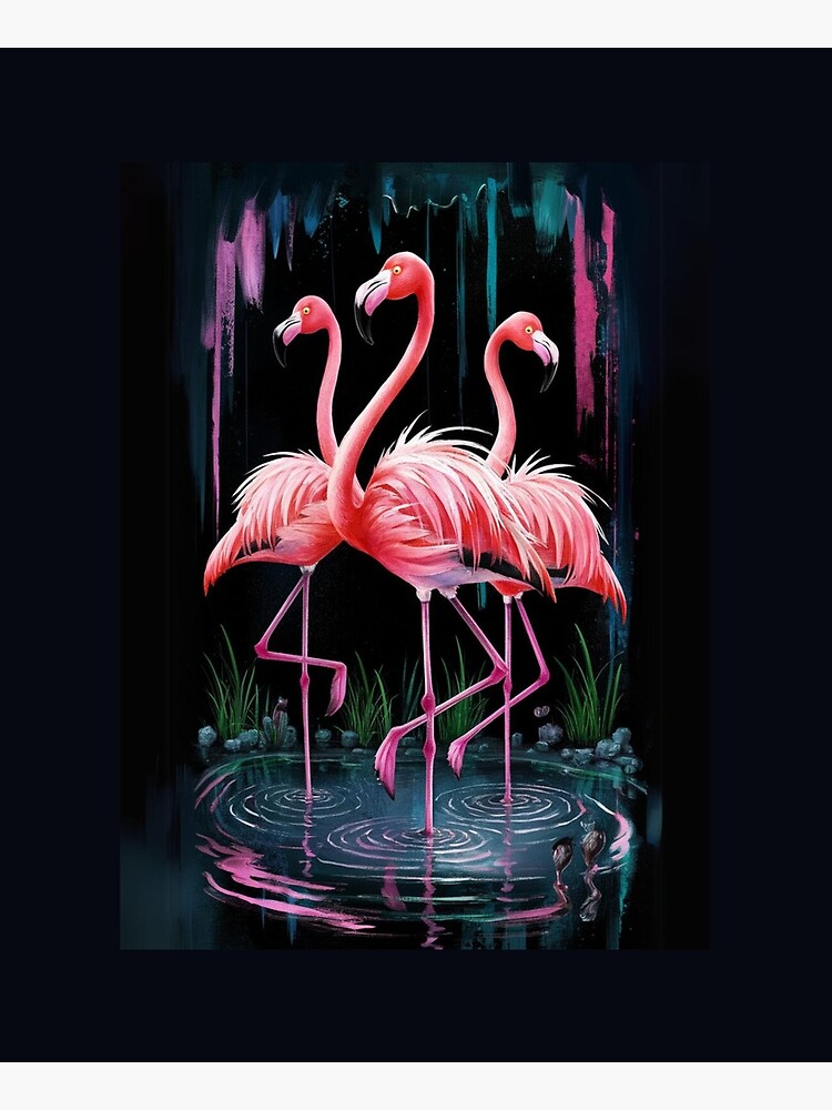 Thumbnail 6 of 6, Apron, Flamingos designed and sold by Patricks-Art.