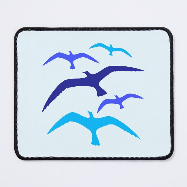 Item preview, Seagulls flock of many birds flying 5 group team designed and sold by shirt-o-mat.