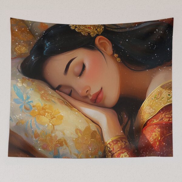 Item preview, Sleeping Mulan Disney Princess designed and sold by Jaspersdigitalart.