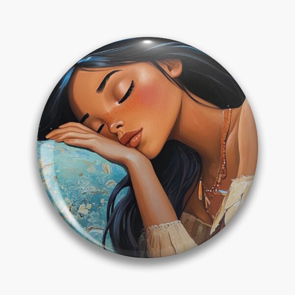Item preview, Sleeping Pocahontas Disney Princess designed and sold by Jaspersdigitalart.