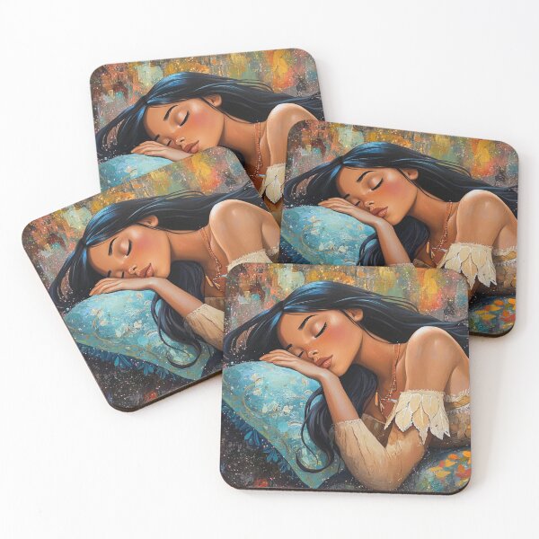 Item preview, Sleeping Pocahontas Disney Princess designed and sold by Jaspersdigitalart.