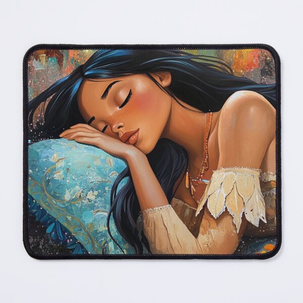 Item preview, Sleeping Pocahontas Disney Princess designed and sold by Jaspersdigitalart.